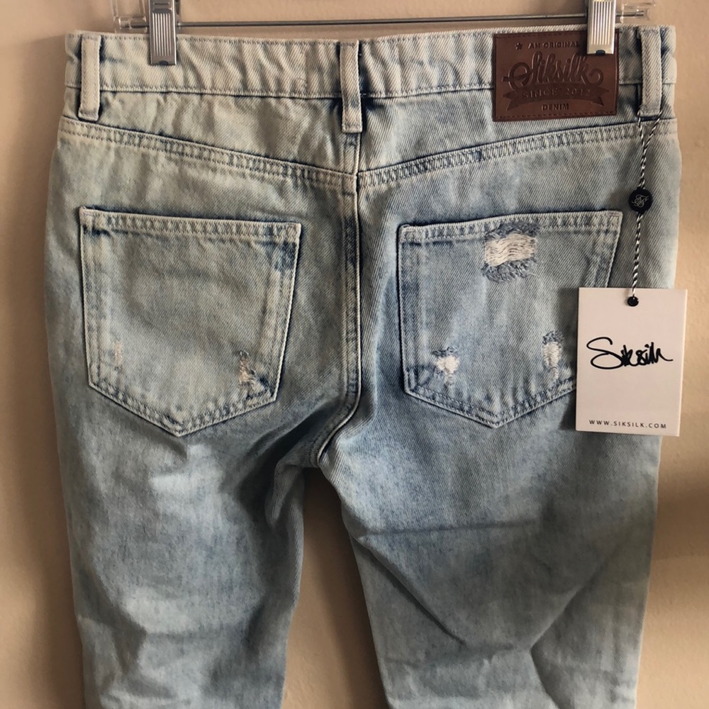 SikSilk  Distressed Skinny Jeans SzSM NWTS - Picture 10 of 16